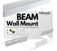 Sound bass Soundbar Mount for Sonos Beam Gen 1 & 2 Only, White | Compatible with Sonos Beam Gen 1 & 2 Soundbar, NOT Compatible with Sonos Beam Ultra, Wall Mount Bracket, Includes All Fixings