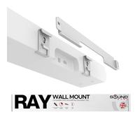 Sound bass Soundbar Mount for Sonos Ray Sound Bar Includes All Necessary Mounting Hardware, Floating Style Soundbar Wall Bracket for Under TV or Above, Easy To Install, White