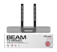 Sound bass Soundbar TV Mount Attachment for Sonos Beam Gen 1& 2 Only, Black | Compatible with Sonos Beam Gen 1 & 2 Soundbar, NOT compatible with Sonos Beam Ultra,TV mount attachment, Includes All Fixings