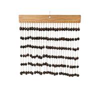 Sound Beam Wind Chimes with Stand, Natural Fruit Shell Wind Chimes, Meditation Sound Therapy Props,E