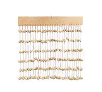 Sound Beam Wind Chimes with Stand, Natural Fruit Shell Wind Chimes, Meditation Sound Therapy Props,F