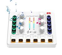 Sound Board Mixer, PC mixer, M8 English Version of the Sound Card Live Special Complete Set, for 48v Microphone Computer Mobile PhoneCan Be Universal
