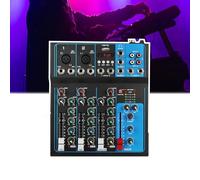 Sound Board Mixing Console, 7/4 Channel Bands Mixing Boards,DJ Sound Mixing Console MP3 Jack 48V Power for Computer Recording, Wireless Connection, Studio Recording,Route-4