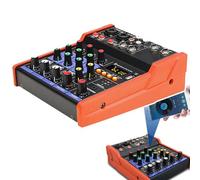 Sound Board Mixing Console, Audio Mixer, with 4 Channel Digital USB Echo Delay Effect, Digital Screen Display, for Recording, Live Streaming, Podcasting,A
