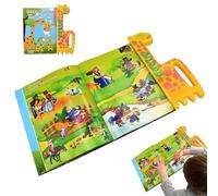 Sound Books - Coated Paper 28x25.5cm | Russian Learning Talking Books | Interactive Educational Toy Language Practice Audio Reader For Kids Boys Girls Home Learning Travel Use
