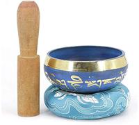sound bowl,Tibetan Singing Bowl Set, Beginners Sound Therapy Bowl Chakra Healing Gift w/Mallet and Cushion for Yoga Zen Mindfulness