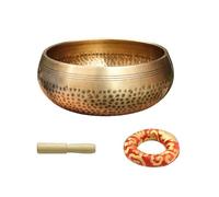 Sound Bowl with Wooden Club, Cushion Set Meditation Chanting Bowl Handicraft Music Tibetan Singing Bowl for Yoga Tibetan Singing Bowl Large Size