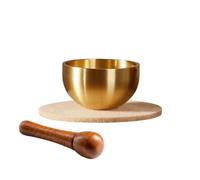 Sound Bowls Mini Mind Calming Zen Bell Spiritual Instruments | Brass Mini Singing Bowl for Room Bath Home Desk Table Altar Prayer Mindfulness Relaxation Breathing Yoga
