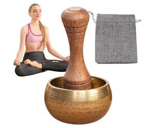 Sound Bowls - Relaxation Bowl,Hand-Hammered Tibetan Singing Prop for Meditation Yoga Spirituality Stress Relief