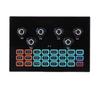 Sound Card, 16 Special Effects USB Charging 3.5mm Audio Interface Voice Changer Card for K Songs for Live Broadcasting for Recording for Voice Chatting