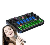 Sound Card for Live Streaming | Sound Mixer Podcast Mixer - Rechargeable Audio Recording Mixers, Music Mixer Board, Audio Mixer Podcast Soundboard, Sound Board Mixer