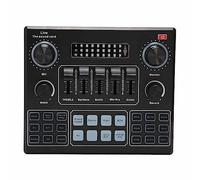 Sound Card For Live Streaming, V9 Bluetooth Sound Card Sound Effects Board Sound Board Mixer Stereo Audio Mixer For Computer Game Mobile Phone Live Broadcast