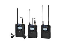 Sound Card Kit, CVM-WM200 UHF Wireless Lapel Microphone With Real-time Storage, Dual-Channel Wireless Lav Mic(WM200 PRO(C))