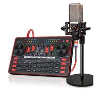 Sound Card Kit, G3 Professional Sound Card Usb Microphones Mixer Interface Wired Microphone For Phone Tabletop PC Recording Studio