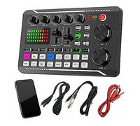 Sound Card Kit, Podcast Microphone Sound Card Kit Professional Studio Condenser Mic&F998 Live Sound Mixer For Livestreaming Podcasting Recording