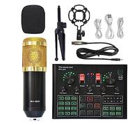 Sound Card Kit, The Sound Card Can Be Connected To A Computer Phone Headset Microphone For Recording Live Broadcasting And Singing(BM800 V9 SMALL)