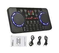 Sound Card Kit, V300 Pro Live Streaming Sound Card 10 Sound Effects 4.0 Audio Interface Mixer For DJ Music Studio Recording Karaoke