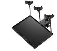 Sound Card Tray,Compatible With Various Stands Desktop Microphone Stand Microphone Stand Tray For Stages Offices Lecture Halls Recording Studios Home(Tray and 3 Clip)