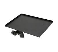 Sound Card Tray, Microphone Stand Clamp On Utility Shelf Alloy Black Sound Card Tray Multifunction Metal Commodity Shelf Mobile Phone Live Broadcast Bracket Equipment Accessory