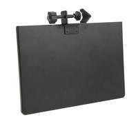 Sound Card Tray, Microphone Stand Clamp-On Utility Shelf Metal Commodity Shelf Alloy Black Sound Card Tray Multifunction Mobile Phone Live Broadcast Bracket Equipment Accessory