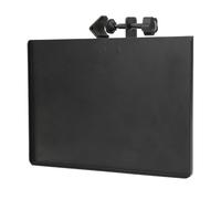 Sound Card Tray, Microphone Stand Clamp-On Utility Shelf Metal Commodity Shelf Alloy Black Sound Card Tray Multifunction Mobile Phone Live Broadcast Bracket Equipment Accessory