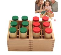 Sound Cylinders, Sensory Wood Early Learning - Sound Cylinders for Children's Hearing Training | for Birthday Christmas Education Kindergarten Motor Skills Special Needs