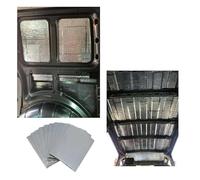 Sound Deadening 10pc/50pc 5MM Aluminum Foil Car Sound Heat Insulation Cotton Mats Engine Bonnet Firewall Noise Proofing Deadener Anti-Noise Pads(3)