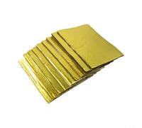 Sound Deadening Mat Car 10 Sheets, 5mm Butyl Noise | Insulation for Auto Van Truck, Heat for proof Aluminum Foil Damping Pad to Reduce Vibration and Rattle in Engine Bay