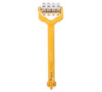Sound Deadening Roller Tool for Car Repair with Aluminium Alloy Wheel | Yellow Finish, Lightweight Build, PC Handle, Improves Adhesion for Tyre and Inner Tube Patch Work
