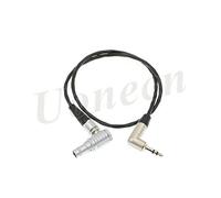 Sound Device Time Code Cable right angle 0B lemo 5 pin male to right angle 3.5mm Tentacle Sync Adapter cable