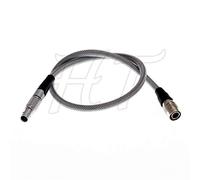 Sound Devices 688 722 Zaxcom Zoom F8 Hirose 4 Pin Braided Power Cable for Redrock Micro Powerpack 3 Pin