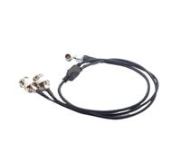 Sound Devices XL-LB2 0B 5 Pin Elbow To Double BNC TIME CODE Input Output Cable, 2 In 1 Timecode Cable(Angle 5pin,60cm)