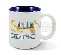 Sound Engineer, Music Notes, DJ, Sound Technician, Singer, Songwriter, Funny Gift idea, Mens Blue Mug, Cup