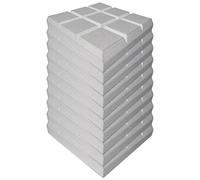 Sound Foam with High Density - 12 x 12 x 2 inch Acoustic Foam Wedges | Acoustic Sound Progress | Adhesive Foam Foam Boards | Studio Sound Protection Wedges for Studio, Recording Accessories