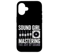 Sound Girl Mastering The Art Of Sound Audio Engineer Case for iPhone 16