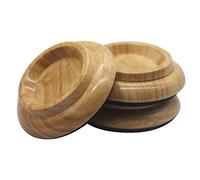 Sound harbor PA-21 Solid wood Material Piano Caster Cups, Grand Piano Caster Pads, Piano Leg Pad Size 5.0x4.0x3.0 inch (set of 3)
