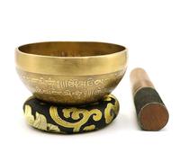 Sound Healing Bowl - Tibetan Hand Made Singing Bowl - 6.29inch Buddhist Sanskrit Chanting Bowls