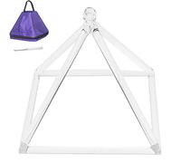 Sound Healing Meditation with Ezquisite Carrying Case and Acrylic Striker, Quartz Crystal Singing Pyramid, Healing Musical Instrument(12inch)