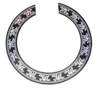 Sound Hole Rose Decal Sticker For Acoustic Classical Guitar Parts Black Silver Guitar Parts