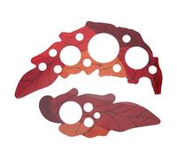 Sound Hole Sticker for 41in Folk Guitar, PVC Grape Leaves Shape, 2 Pieces - Protective Guard, Easy Installation, Decorative Instrument Tools