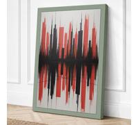 Sound in Red Canvas Wall Art Print 24x16 Inch | Ready to Hang, Gallery Wrapped, Fade-Resistant Inks, Securely Packaged, UK Made