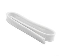 Sound Insulation and Cold Protection Door Draught Excluder, Cuttable Length for a Perfect Fit on Any Door (S White)