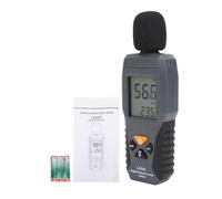 Sound Level Meter Digital Decibel Meter 30-130dB Backlight Temperature Measurement Fast Response A-Weighted Noise Detector Handheld Portable DB Meter Home Industrial Measurement