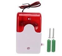 Sound Light Alarm Flash High Decibel Adjustable Impact Resistant Security Warning Device with Motion Sensor for Schools Hospitals Nursing Homes ABS Material 110dB Output (24V)