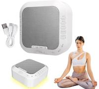 Sound Machine Solfeggio Frequencies,Portable Sound Machine White Noise Machine with 28 Soothing Sounds,Night Lights & 3 Timer Settings for Meditation,Sleeping,Yoga,Rest,Thinking, Writing