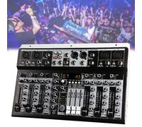 Sound Mixer Console, Usb Studio Mixer, with 5 Channel Digital USB Bluetooth Echo Delay Effect, for Recording, Live Streaming, Podcasting. 6-Channel