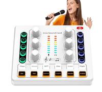 Sound Mixer for PC - Portable Mixer Audio Interface with Noise Reduction | Digital Sound Interface, Live Sound Mixer, Mixer Sound System for Recording, Streaming, Live Streaming