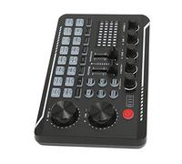 Sound Mixer, Multiple Sound Effects Voice Change Live Broadcast Sound Card Gaming Mixer with Sound Cable Data Cable Voice Changer for Podcast Recording Streaming Home KTV