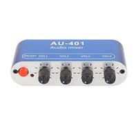 Sound Mixer Selector, Adjustable Volume Stereo Mixer Amplifier, 4 in 1 Output, for PC, Laptop, Headphones, Standard Design