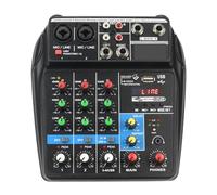 Sound Mixing Console Bluetooth-Function USB Record Computer Playback 48V Delay Repaeat Effect 4 Channels Audio Mixer